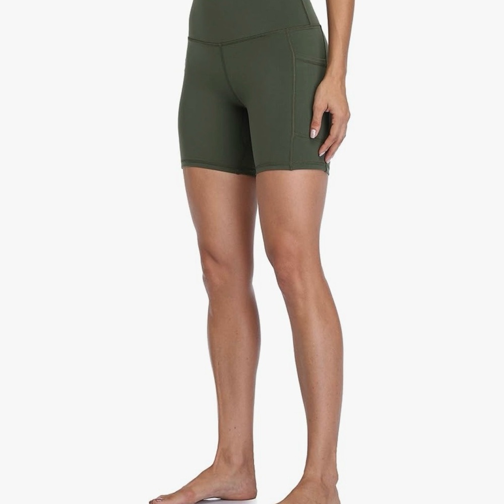 Women's Olive Bike Shorts